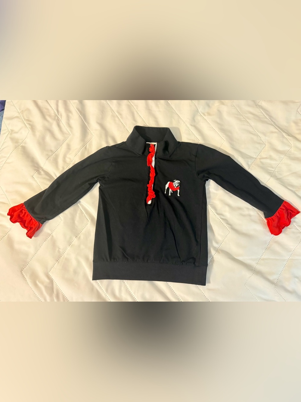 UGA Black quarter-zip